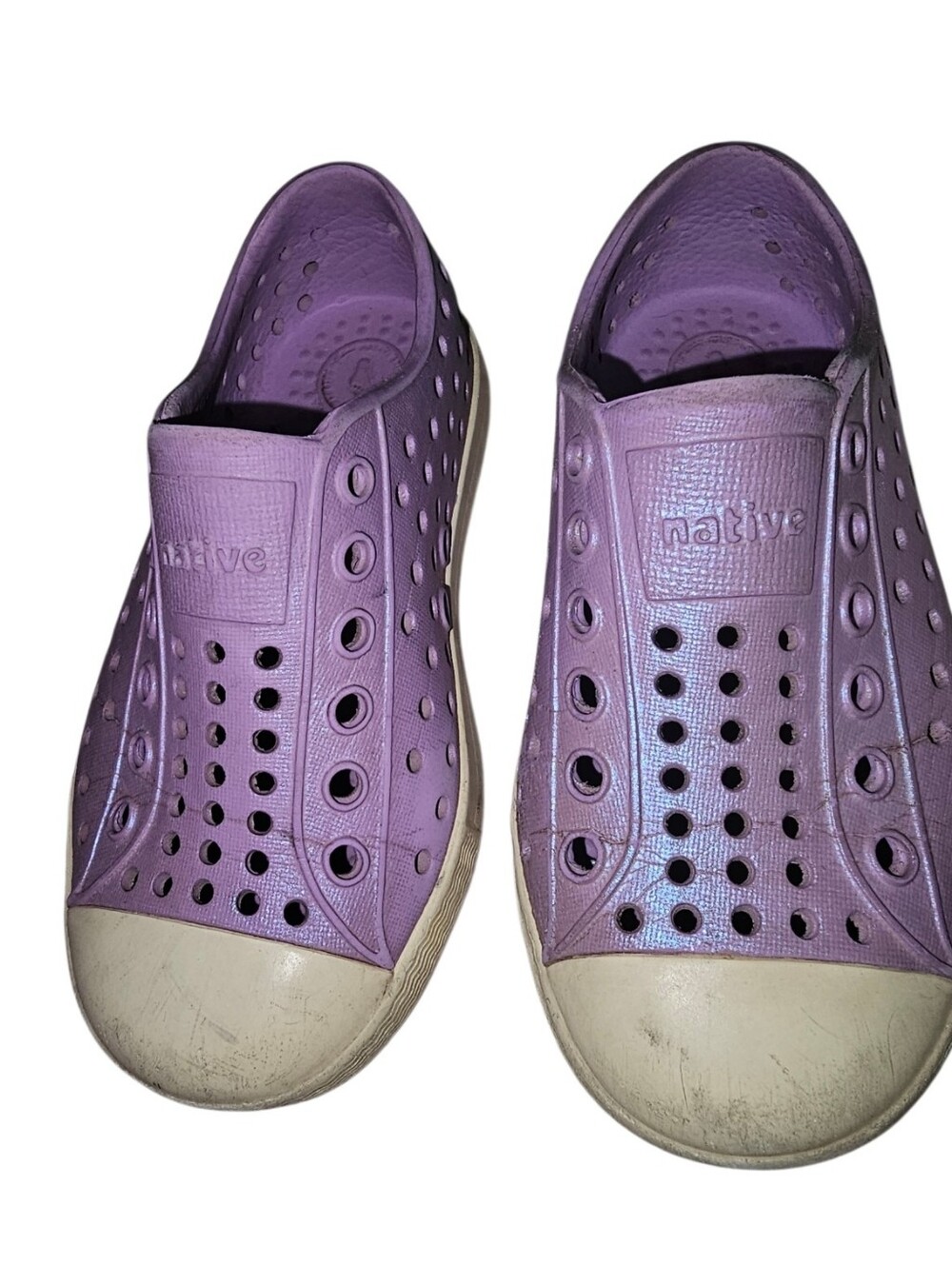 Native Jefferson Slip-On Sneakers in Lavender Purple